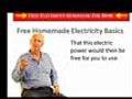 Get Your Free Homemade Electricity Basics