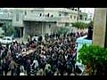 Thousands march in Syrian funerals