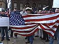 Union Workers Rally By Capitol In Trenton