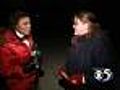 Hilary learns about ice fishing at Bay Beach