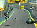 Webber’s spectacular European F1 crash