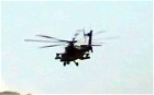 Helicopter gunship attacks Taliban fighters
