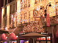 Royalty Free Stock Video HD Footage Christams Decorations at Macys in New York City