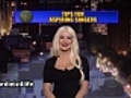 Xtina Does Top Ten On Late Show