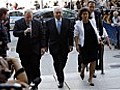Dominique Strauss-Kahn leaves bail hearing