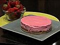 Strawberry cashew cream cake