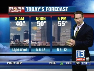 VIDEO: 13WHAM Weather Authority Morning Forecast - April 12,  2010