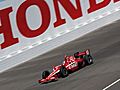 Franchitti,  Power pushing ahead