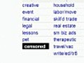 Craigslist Censored?