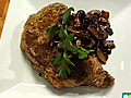 Sicilian Breaded Ribeye with Balsamic Mushrooms