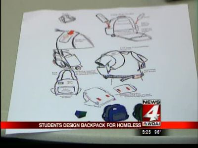 Local students win national award for backpack design