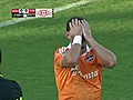 MISS: Brad Davis pulls it wide left