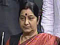 Sushma targets govt on corruption