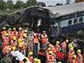 Scores dead after train derails in India