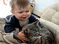 Baby and his cat