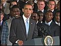 Obama congratulates Auburn football