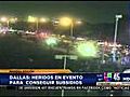 Estampida deja 8 heridos en Dallas