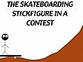 Skateboarding Stick Figure