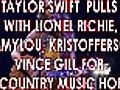 Taylor Swift Pulls With Legends For Country Music Hall Of Fame