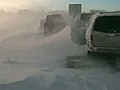 Drivers Stranded In Snow Storm