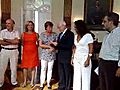 Entrega del cheque para Carthagineses y Romanos