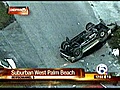 Woman hospitalized after SUV rolls over near West Palm Beach (NewsChannel 5)