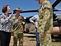 Gillard meeting Brisbane flood evacuees