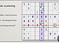 The Double Scanning Technique in Sudoku