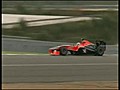 Virgin Racing Formula One Team Testing on Track