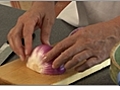 Italian Recipes - Cutting the Onions  for Panzanella