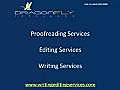 Editing services