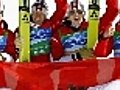 Austrian ski jump team strike gold