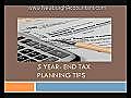 5 Year- End Tax Planning Tips in Newburgh,  NY