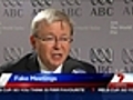 Rudd 'held fake meetings'