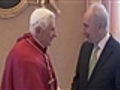 Benedicto XVI recibe al presidente de Israel