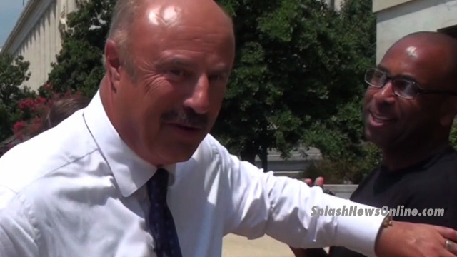 Dr. Phil to the Rescue &amp;#8212; After Cameraman Takes a SPILL