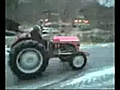 Traktörlerden ilginc Gösteri