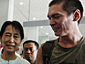 Aung San Suu Kyi reunited with youngest son