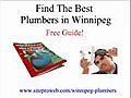 Best Plumbers in Winnipeg