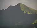 Royalty Free Stock Video SD Footage Zoom Out From Mountain Range to Taro Fields in Kauai,  Hawaii