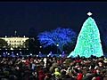 Obamas Light National Christmas Tree