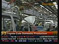Toyota Cuts Domestic Production