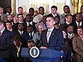 President Obama Welcomes the New Orleans Saints