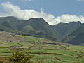 Royalty Free Stock Video SD Footage Zoom Out From Mountains Near Launiupoko Point in Maui,  Hawaii