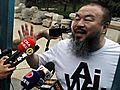 Chinese artist Ai Weiwei free in body,  not voice