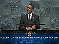 President Obama at Millennium Development Goals Conference