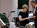 USA: Merkel wird geehrt und gefeiert
