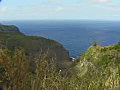 Royalty Free Stock Video SD Footage Zoom Out to Mokolea Point and Coastline at the North Shore in Maui,  Hawaii