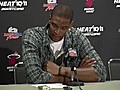 Chris Bosh on keys to beating Hornets.