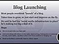 How to Launch a New Blog